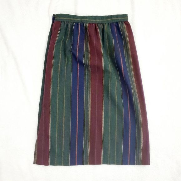 Vintage ILGWU Union Made Striped Skirt - Picture 3 of 8